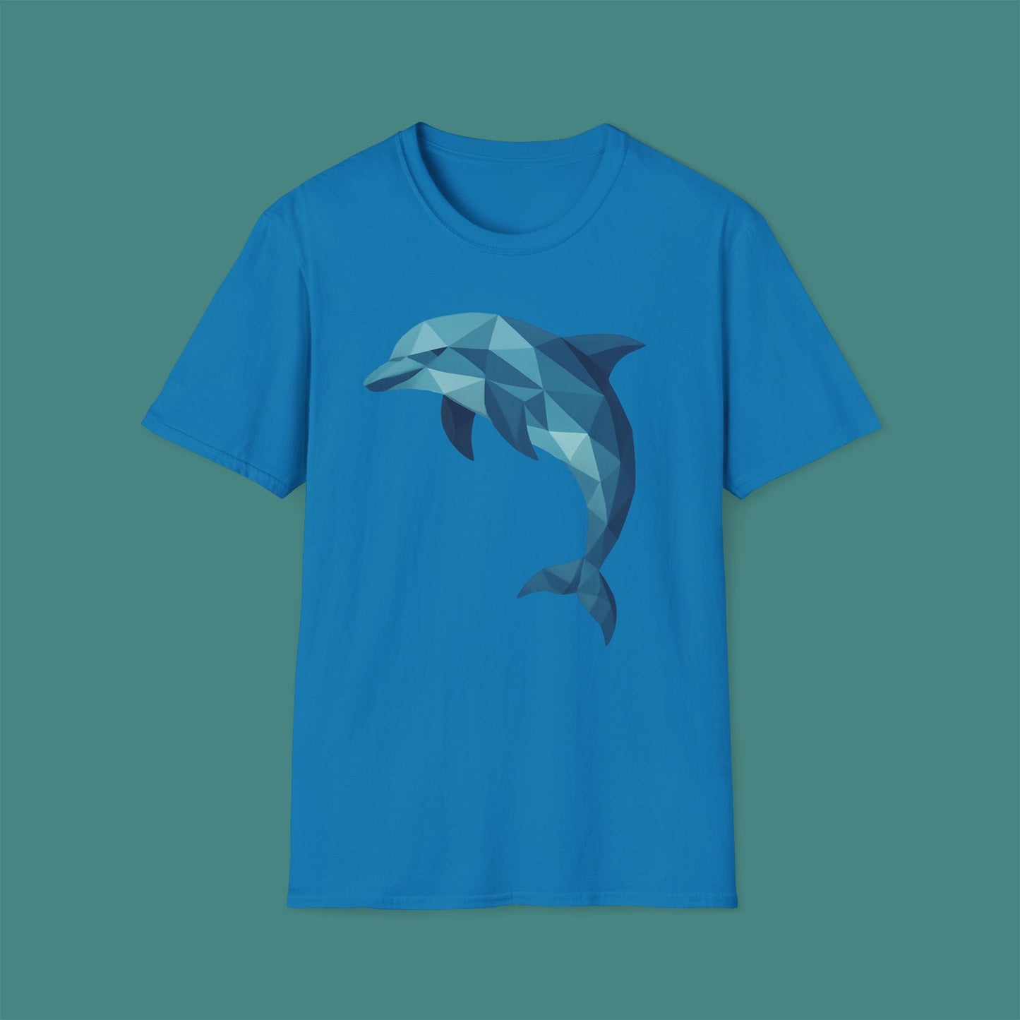 Geometric Polygon Dolphin Unisex T-Shirt