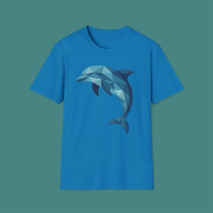 Geometric Polygon Dolphin Unisex T-Shirt