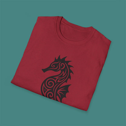 Tribal Tattoo Seahorse Unisex T-Shirt