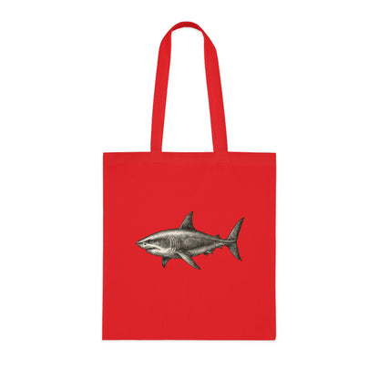 Vintage Etching Shark Tote Bag
