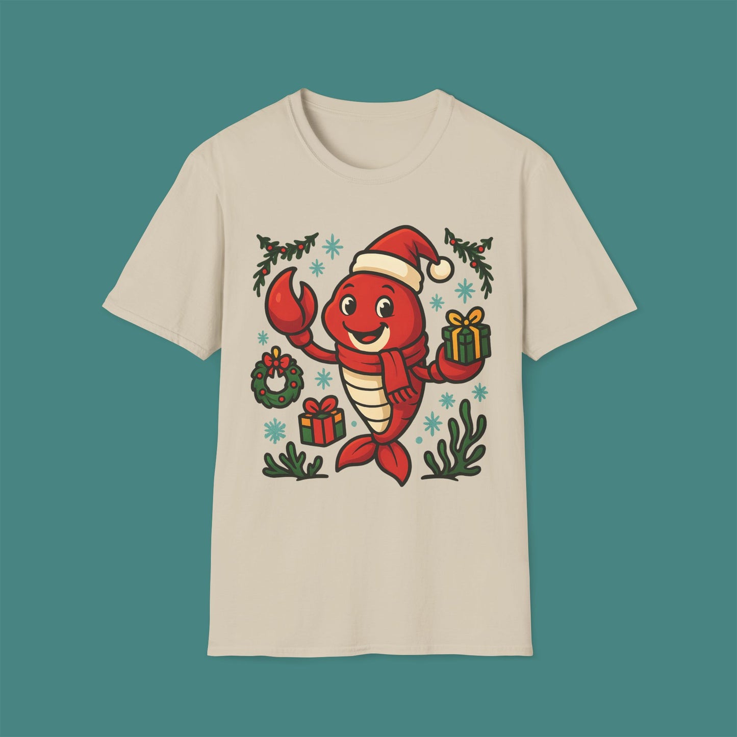Christmas Lobster Unisex T-Shirt