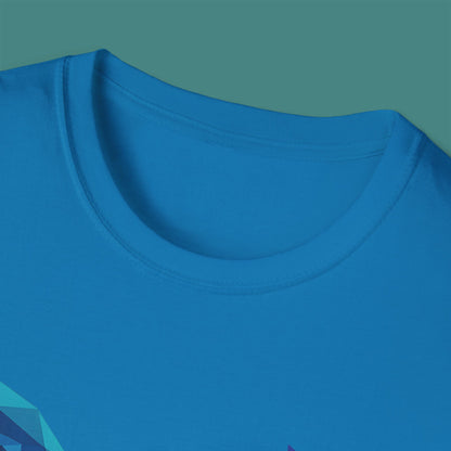 Geometric Polygon Whale Unisex T-Shirt