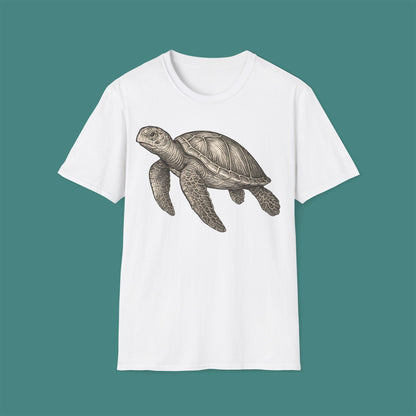 Vintage Etching Turtle Unisex T-Shirt