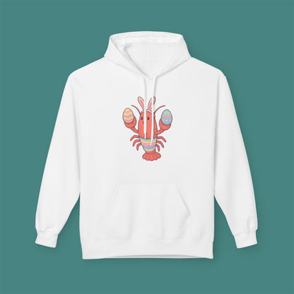 Easter Lobster Fleece Unisex Hoodie