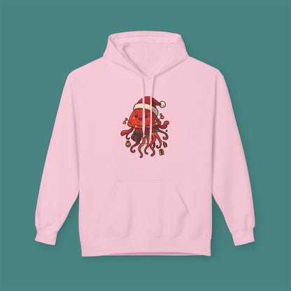 Christmas Jellyfish Fleece Unisex Hoodie