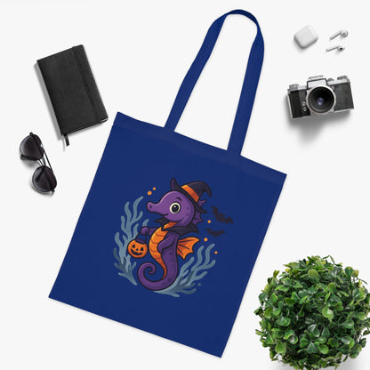 Halloween Seahorse Tote Bag