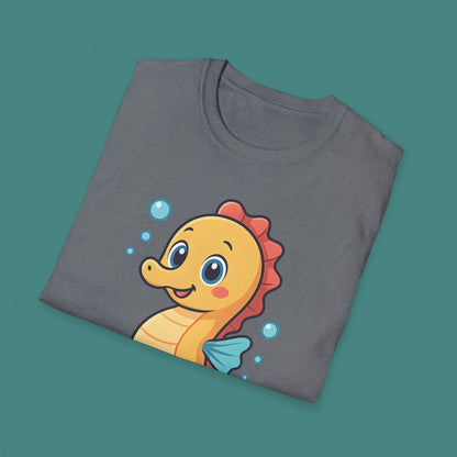 Cartoon Cute Seahorse Unisex T-Shirt