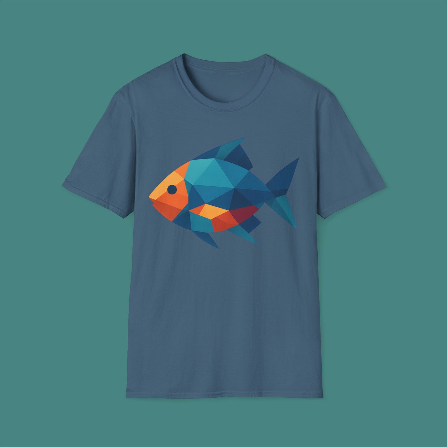 Geometric Polygon Fish Unisex T-Shirt
