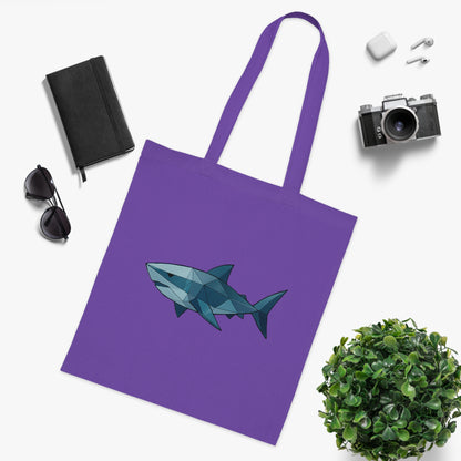 Geometric Polygon Shark Tote Bag