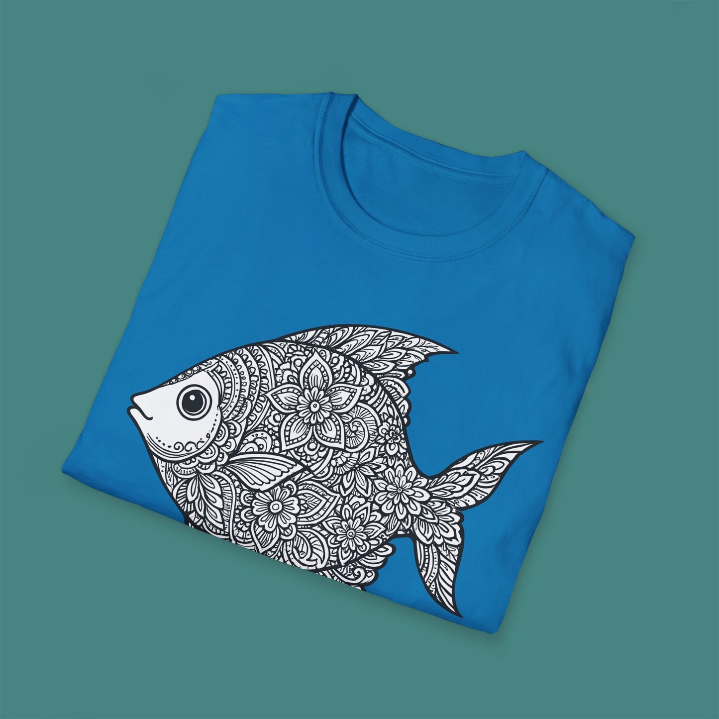 Intricate Mandala Fish Unisex T-Shirt