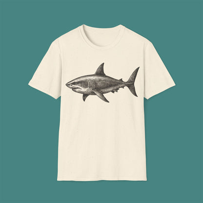 Vintage Etching Shark Unisex T-Shirt