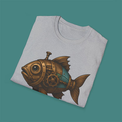 Steampunk Mechanical Fish Unisex T-Shirt