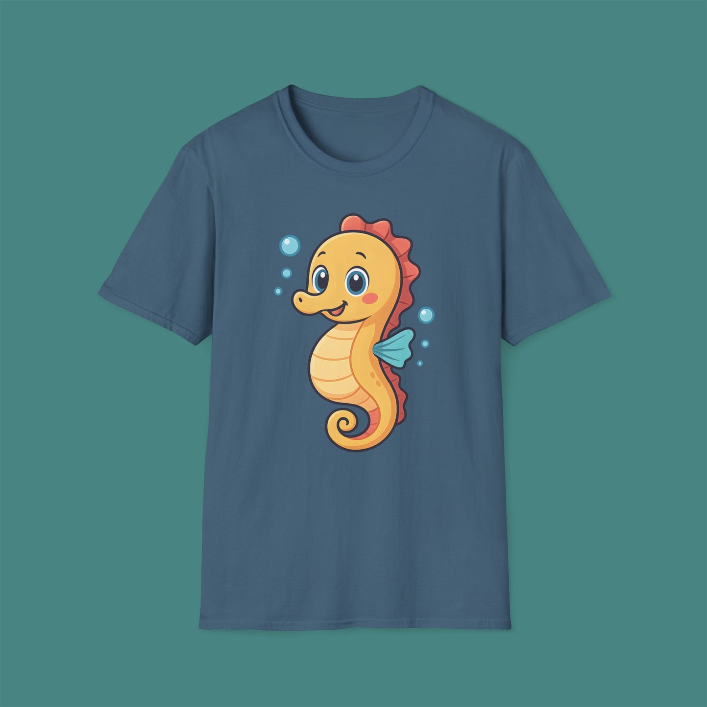 Cartoon Cute Seahorse Unisex T-Shirt