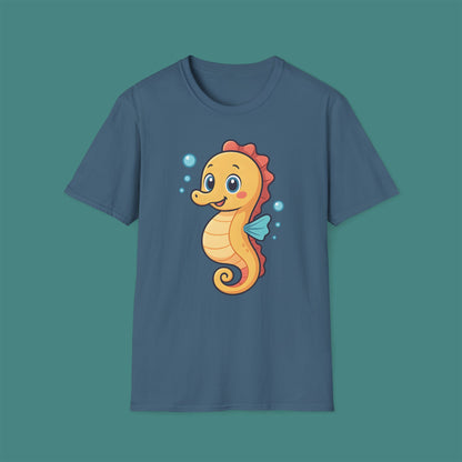 Cartoon Cute Seahorse Unisex T-Shirt