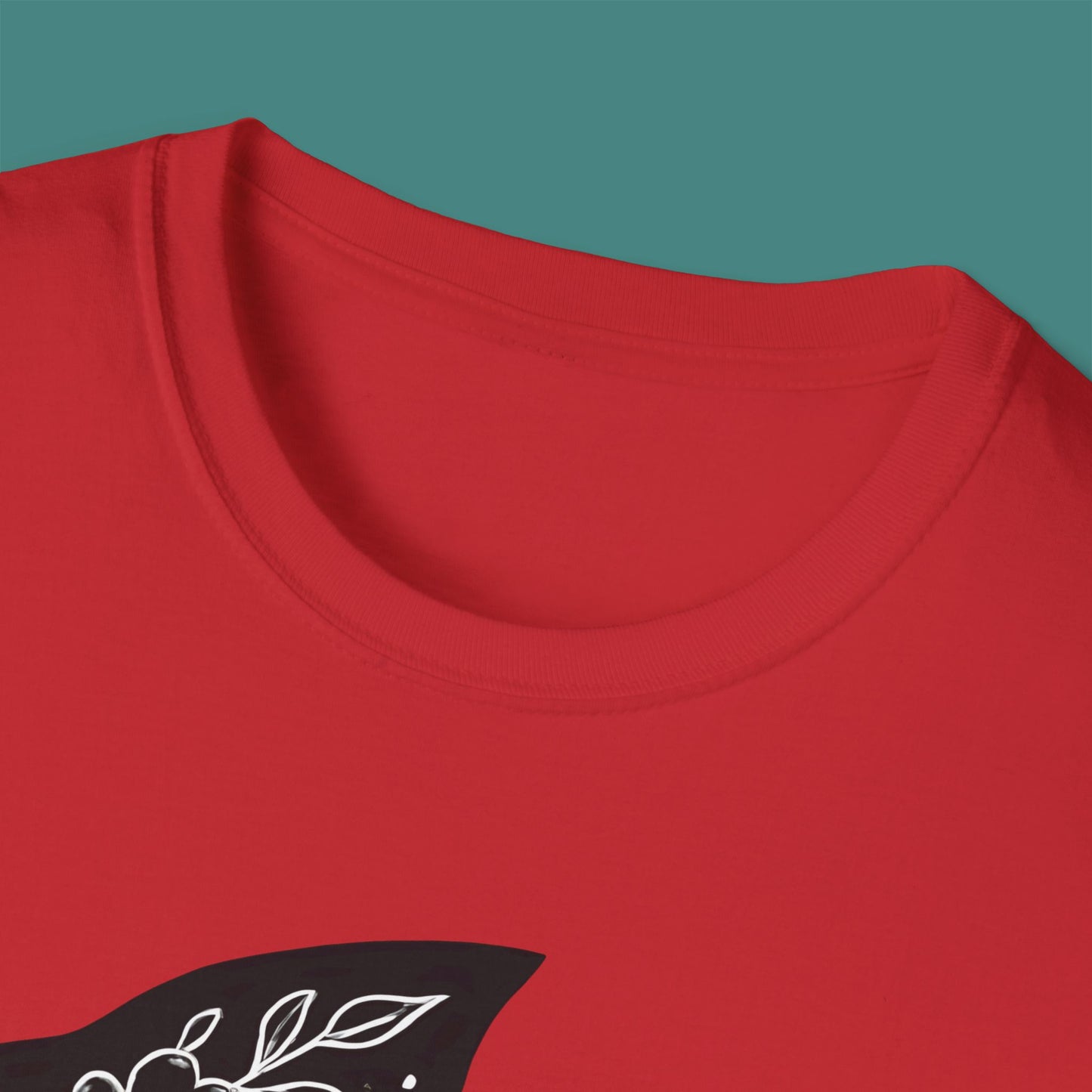 Floral Fish Silhouette Unisex T-Shirt