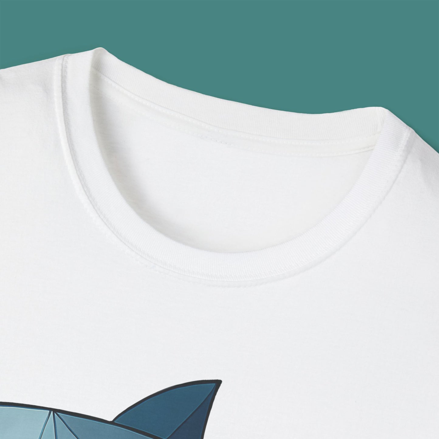 Geometric Polygon Shark Unisex T-Shirt