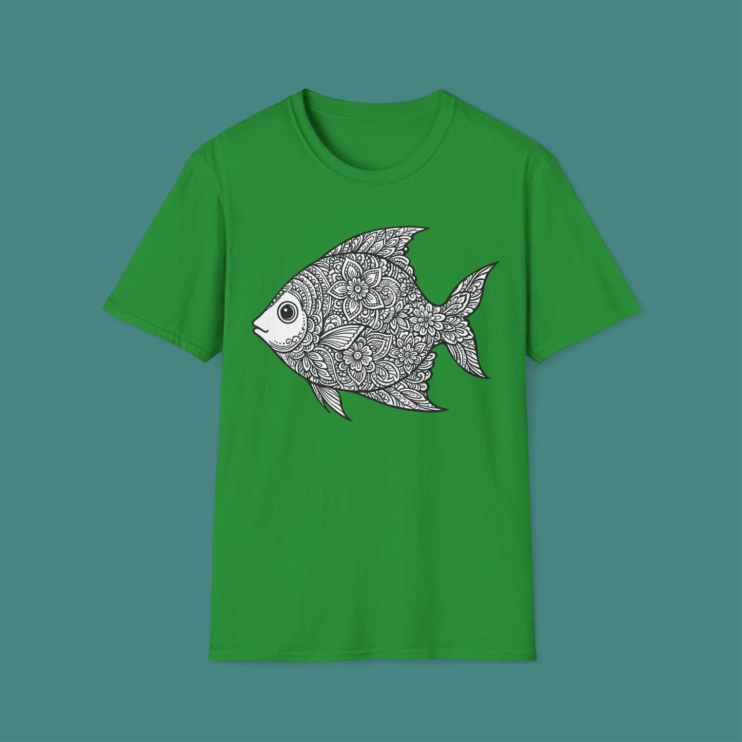 Intricate Mandala Fish Unisex T-Shirt