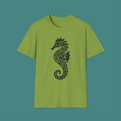 Tribal Tattoo Seahorse Unisex T-Shirt