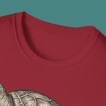 Vintage Etching Turtle Unisex T-Shirt