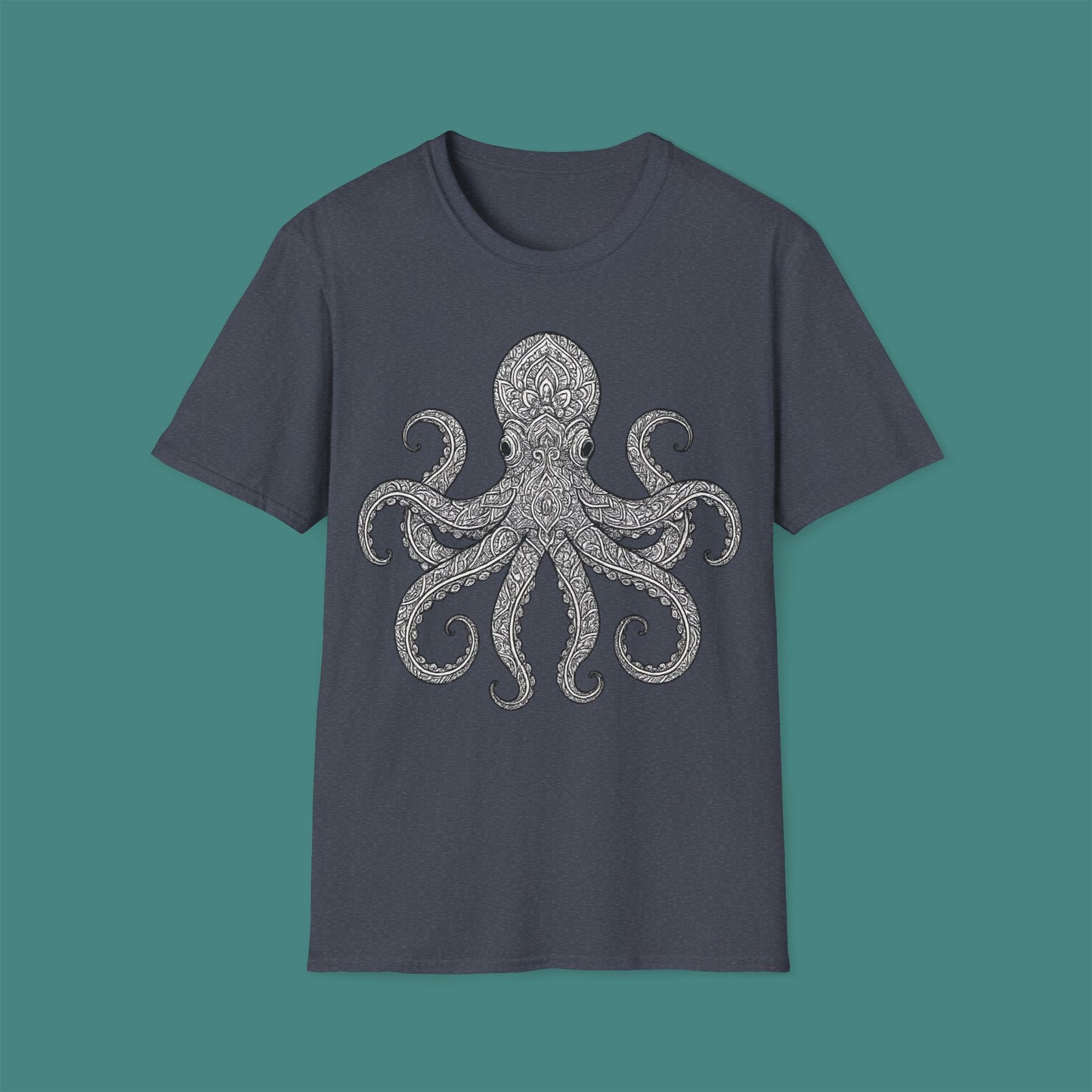 Intricate Mandala Octopus Unisex T-Shirt
