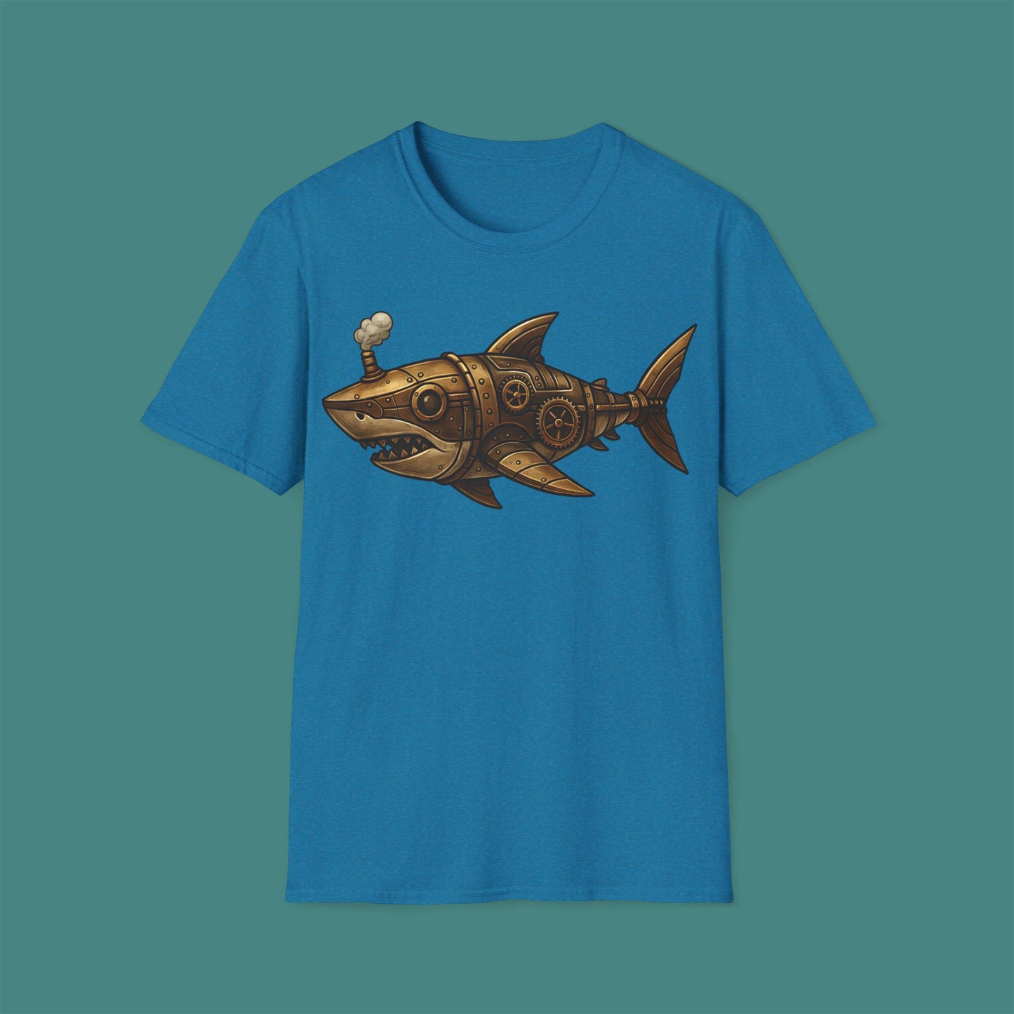 Steampunk Mechanical Shark Unisex T-Shirt