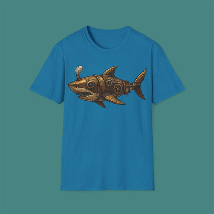 Steampunk Mechanical Shark Unisex T-Shirt