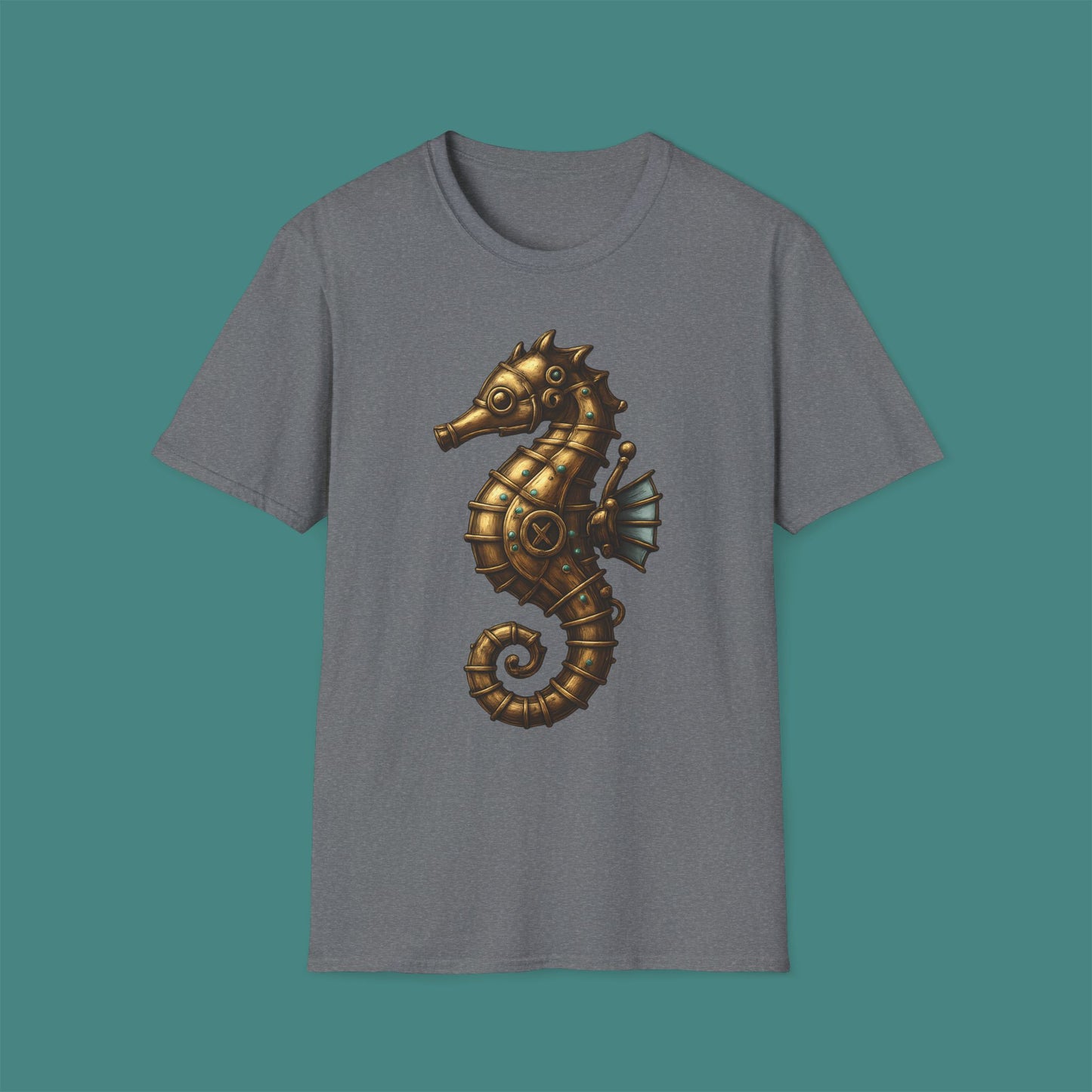 Steampunk Mechanical Seahorse Unisex T-Shirt