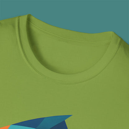Geometric Polygon Fish Unisex T-Shirt