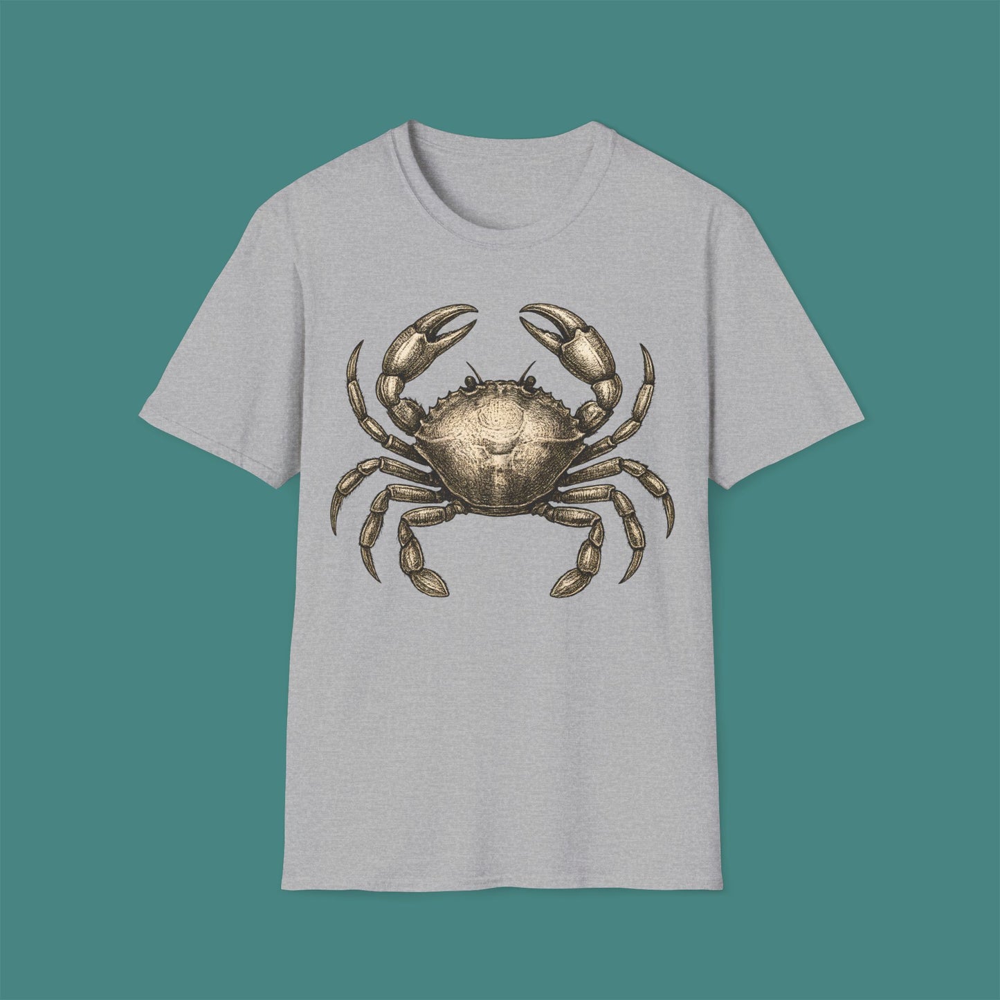Vintage Etching Crab Unisex T-Shirt