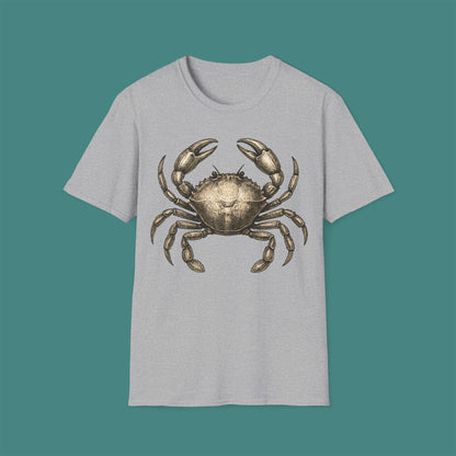 Vintage Etching Crab Unisex T-Shirt