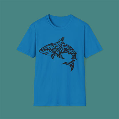 Tribal Tattoo Shark Unisex T-Shirt