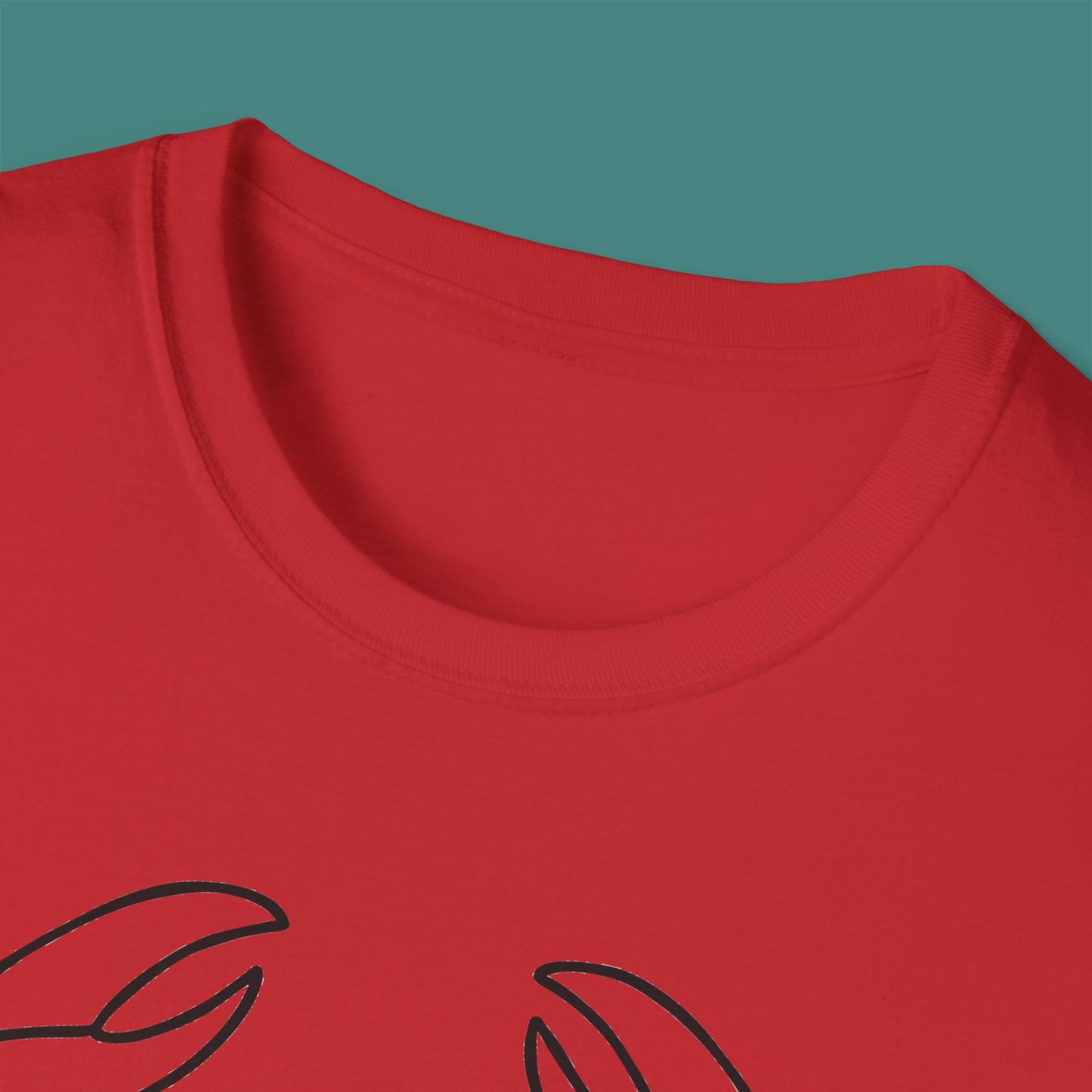 Minimalist Line Art Crab Unisex T-Shirt