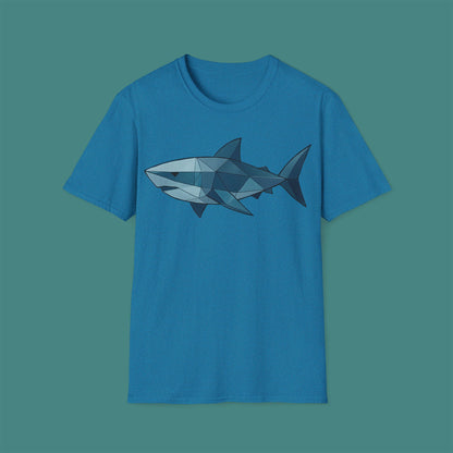 Geometric Polygon Shark Unisex T-Shirt