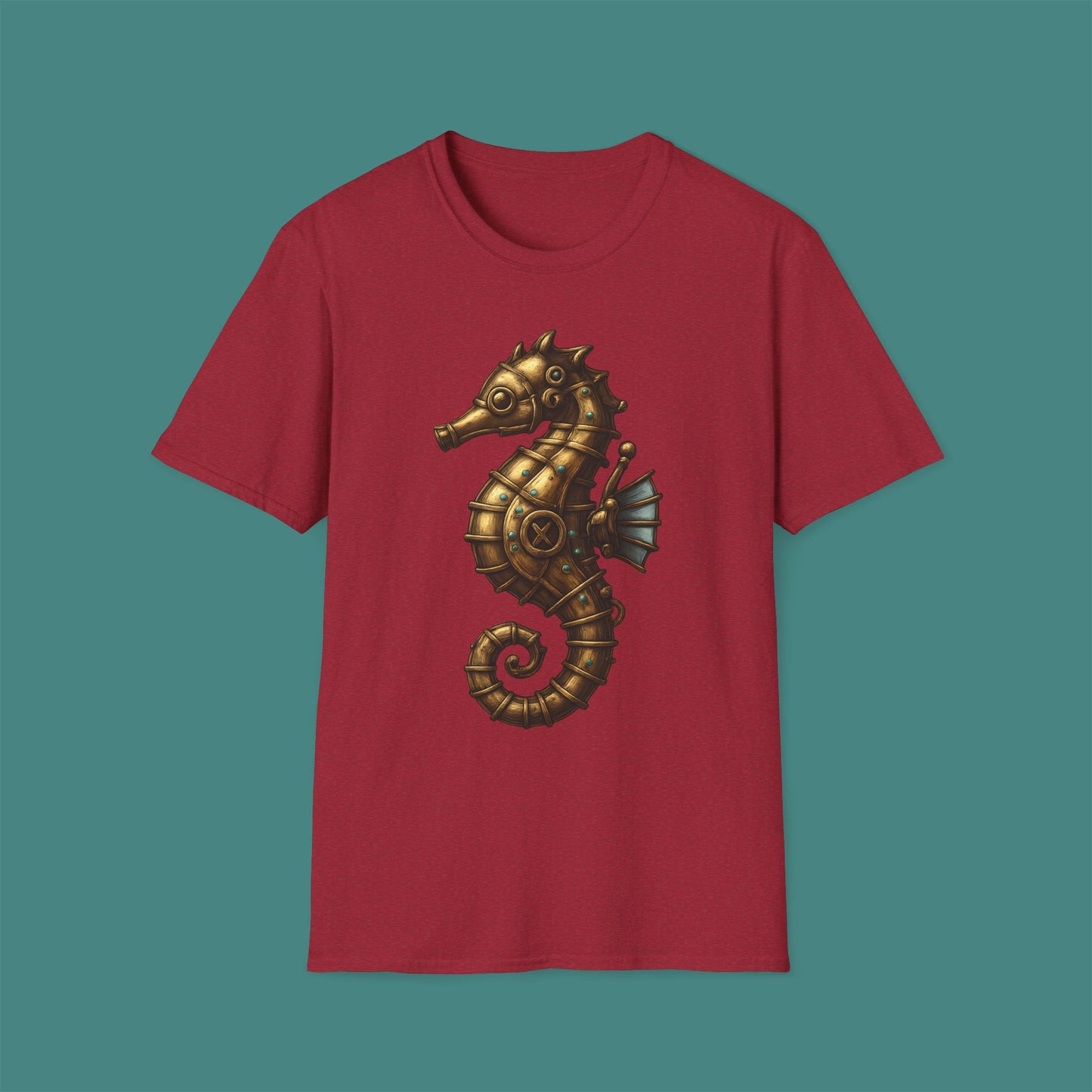 Steampunk Mechanical Seahorse Unisex T-Shirt