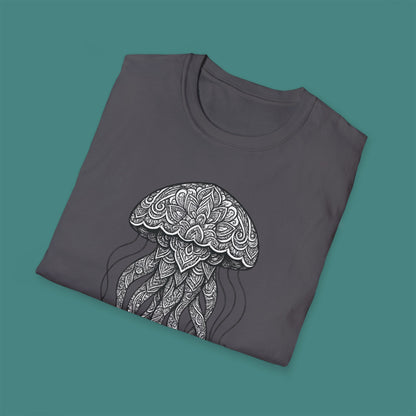 Intricate Mandala Jellyfish Unisex T-Shirt