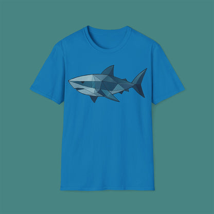 Geometric Polygon Shark Unisex T-Shirt