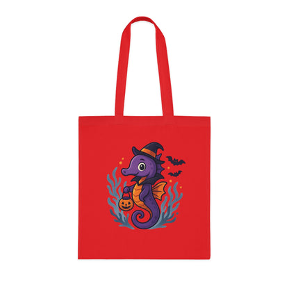 Halloween Seahorse Tote Bag