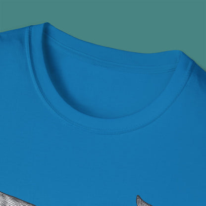Vintage Etching Whale Unisex T-Shirt