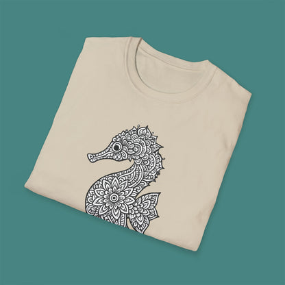Intricate Mandala Seahorse Unisex T-Shirt