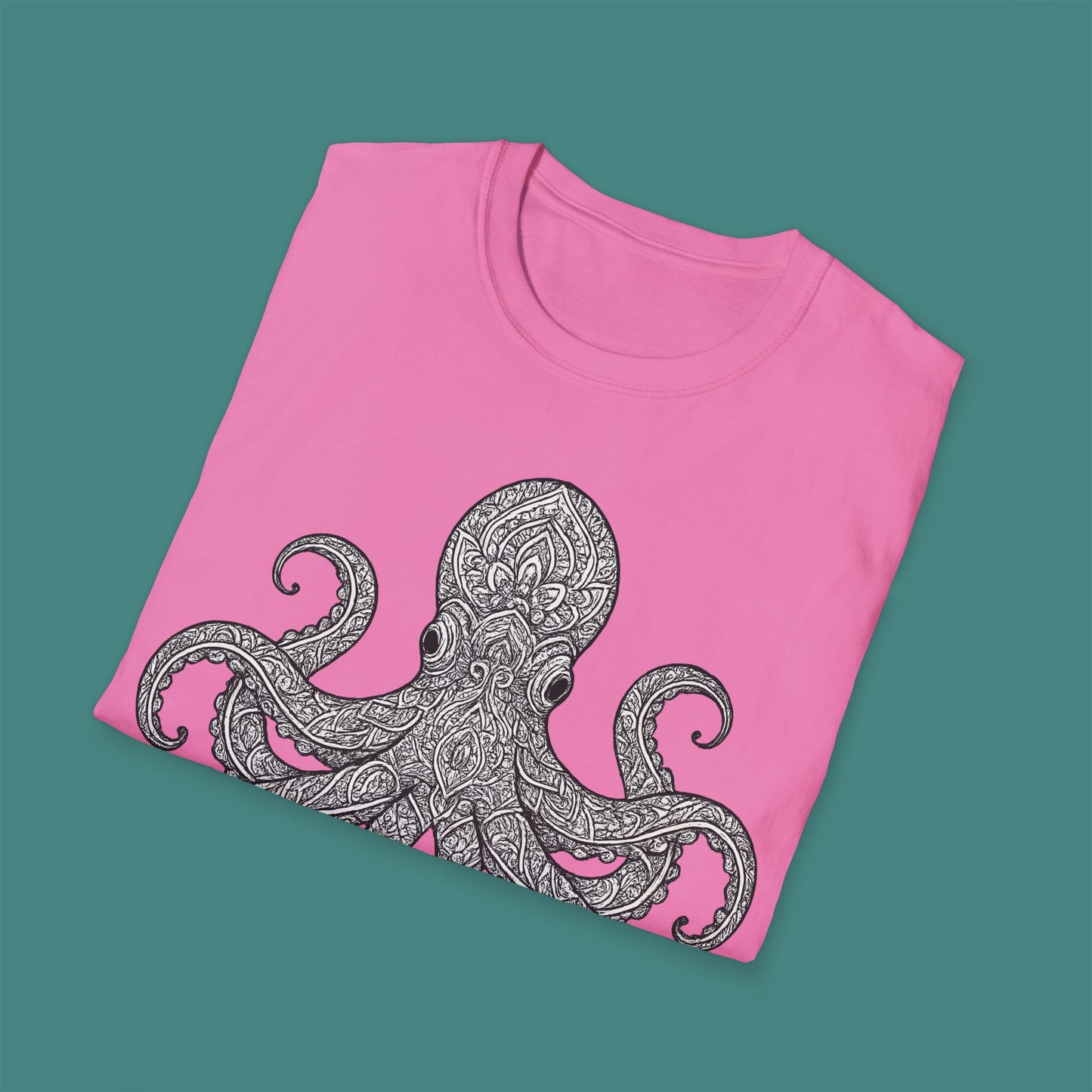 Intricate Mandala Octopus Unisex T-Shirt