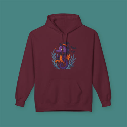 Halloween Seahorse Fleece Unisex Hoodie