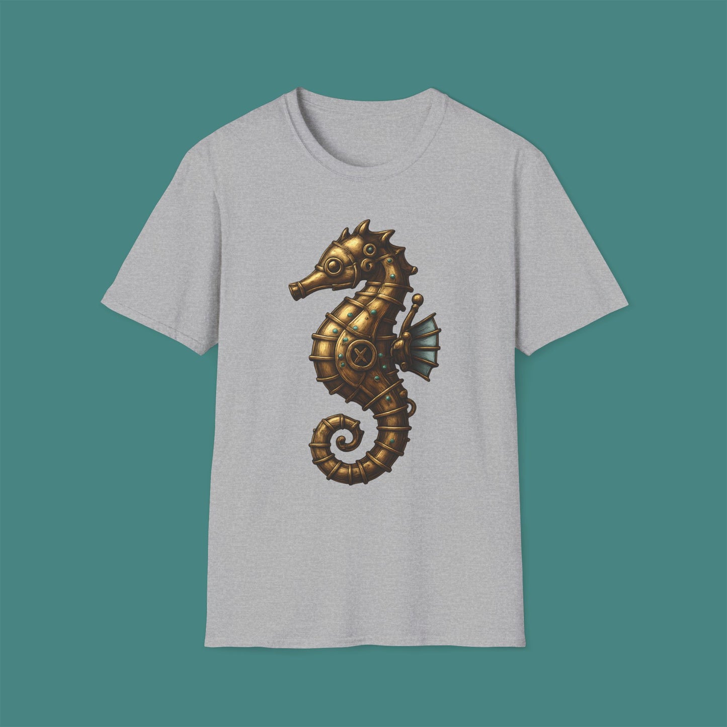 Steampunk Mechanical Seahorse Unisex T-Shirt