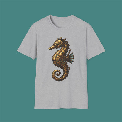 Steampunk Mechanical Seahorse Unisex T-Shirt
