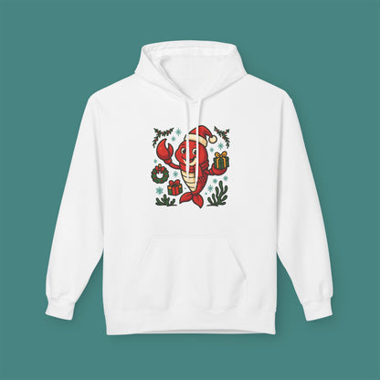 Christmas Lobster Fleece Unisex Hoodie