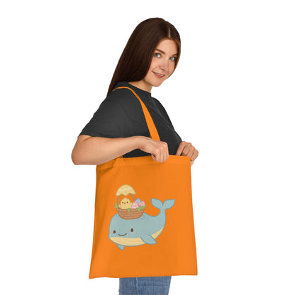 Easter Whale Tote Bag