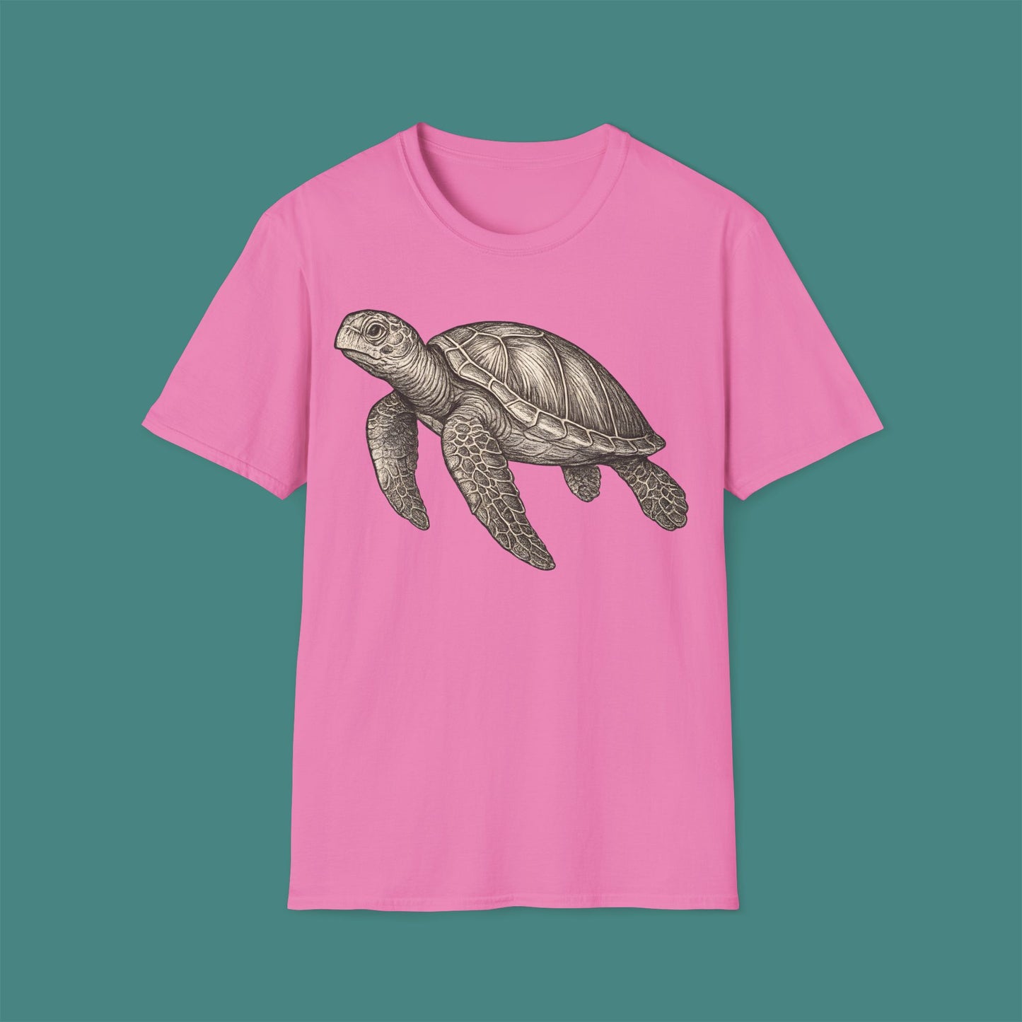Vintage Etching Turtle Unisex T-Shirt