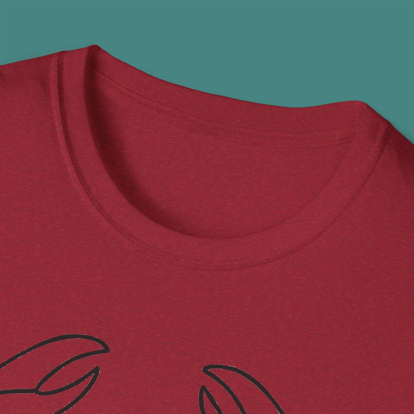 Minimalist Line Art Crab Unisex T-Shirt