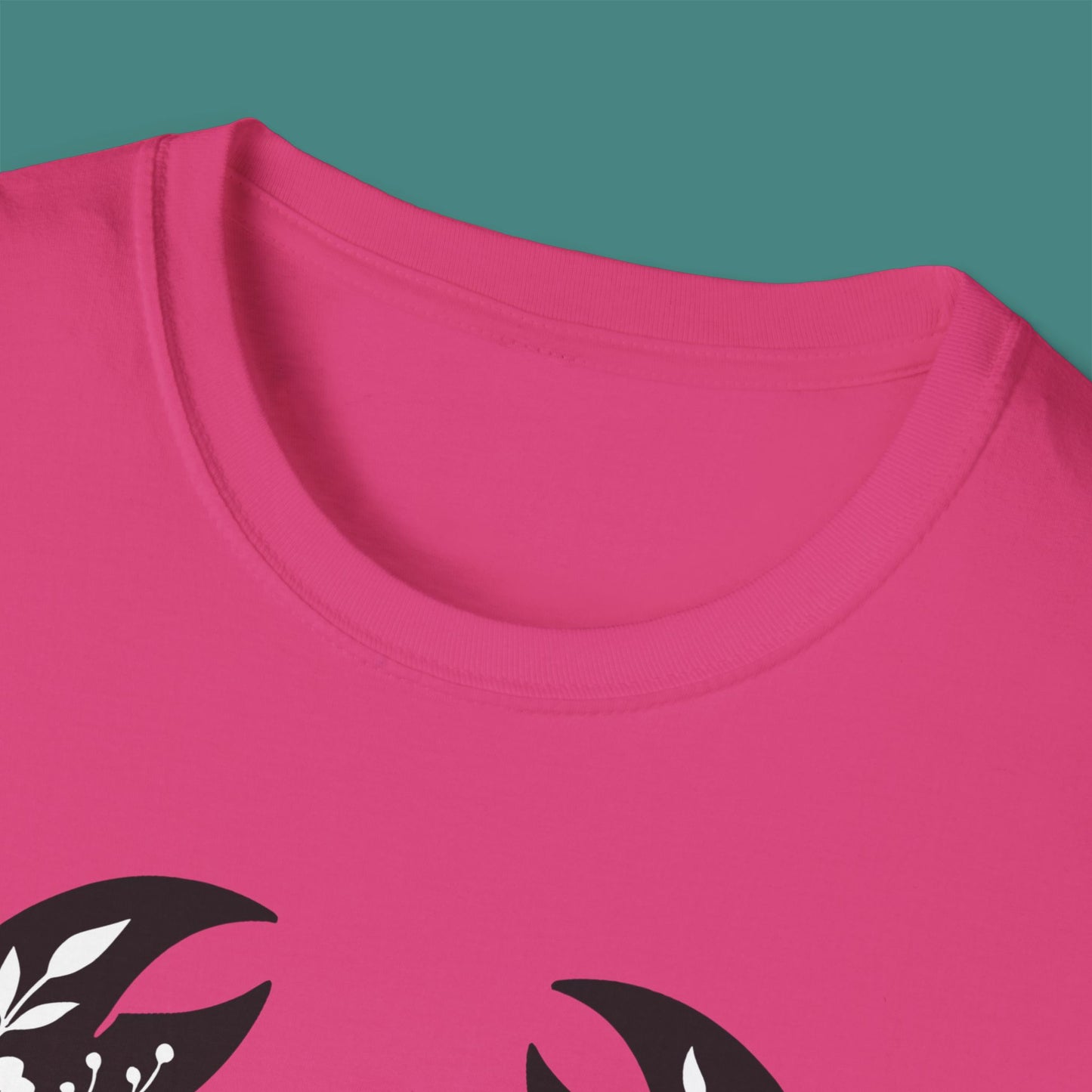Floral Crab Silhouette Unisex T-Shirt