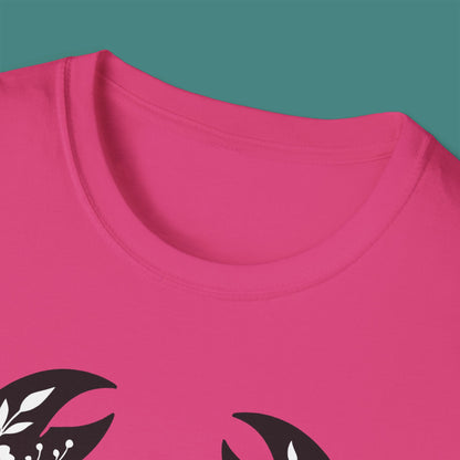 Floral Crab Silhouette Unisex T-Shirt