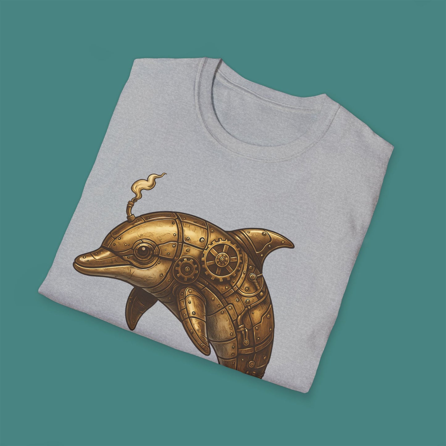 Steampunk Mechanical Dolphin Unisex T-Shirt